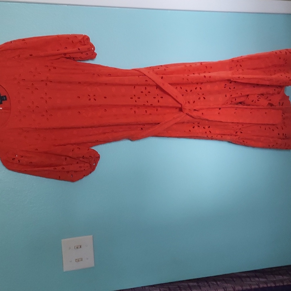 Orange Ann Taylor dress
